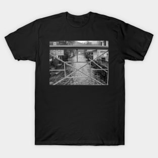 View form a bridge over the river in Monschau, Germany T-Shirt